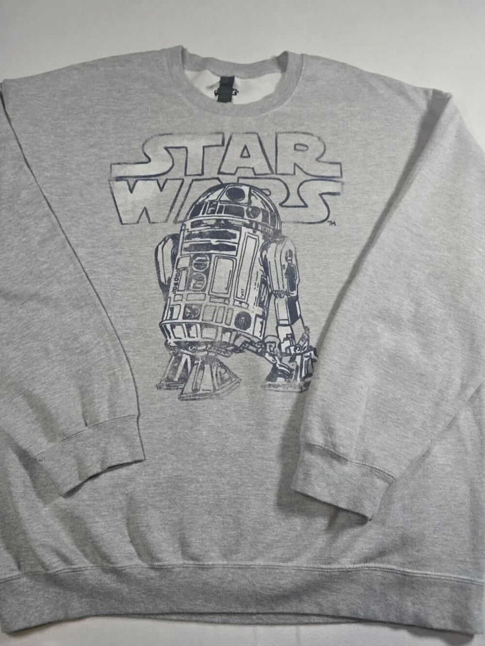 Star Wars R2-D2 Gray Graphic Crewneck Sweatshirt Gildan Men’s Size XL